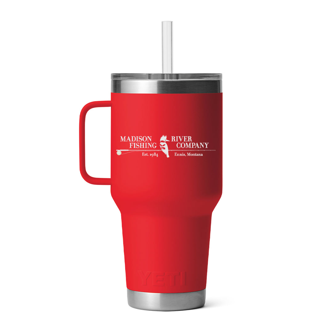 YETI Rambler 35 oz Straw Mug Rescue Red