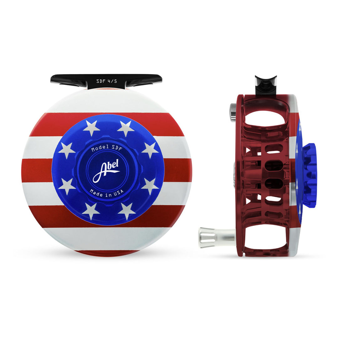 Abel SDF Reel 4/5 USA Flag with Platinum Handle – Madison River Fishing Company