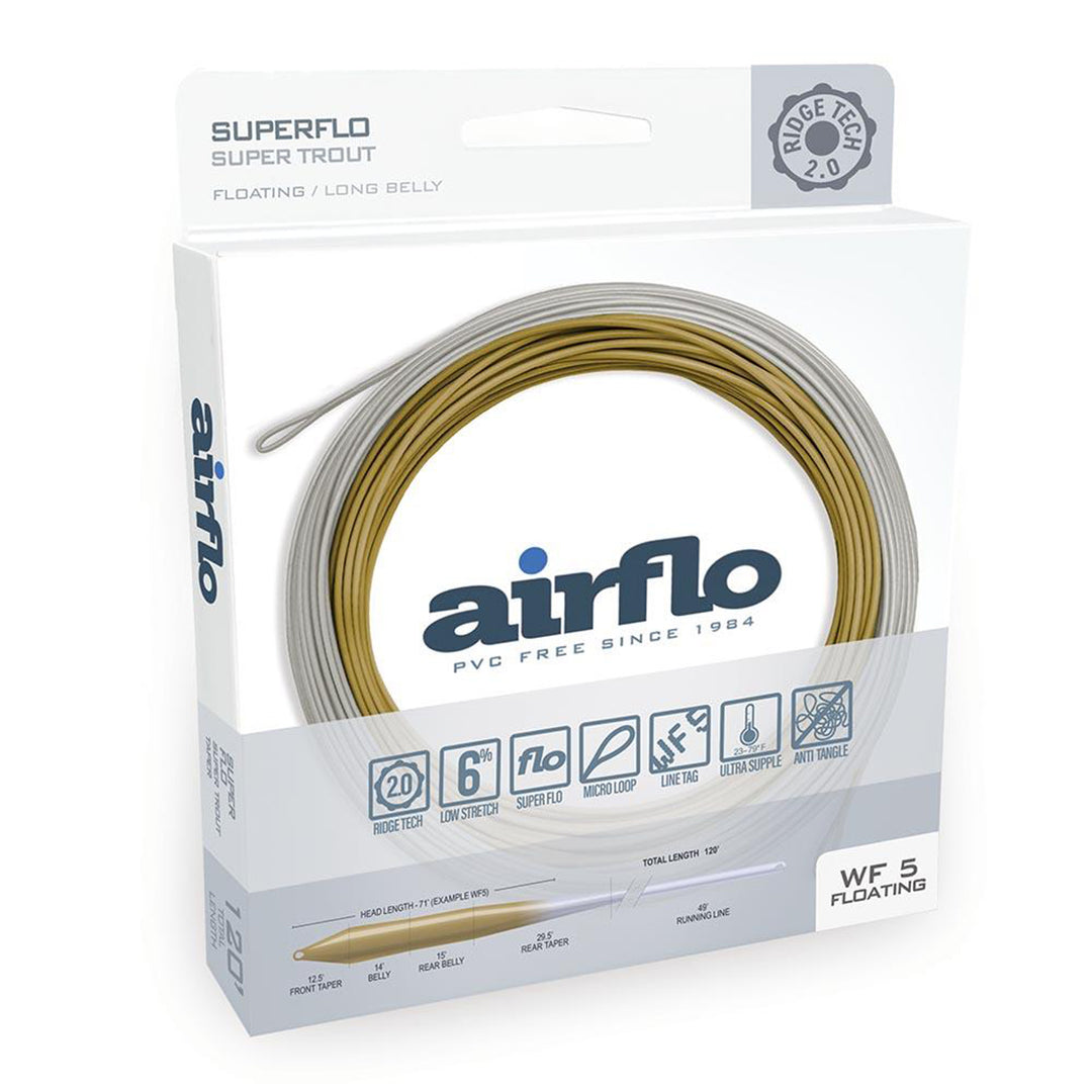 AirFlo Ridge 2.0 Super Trout Fly Line Camo Olive/Driftwood