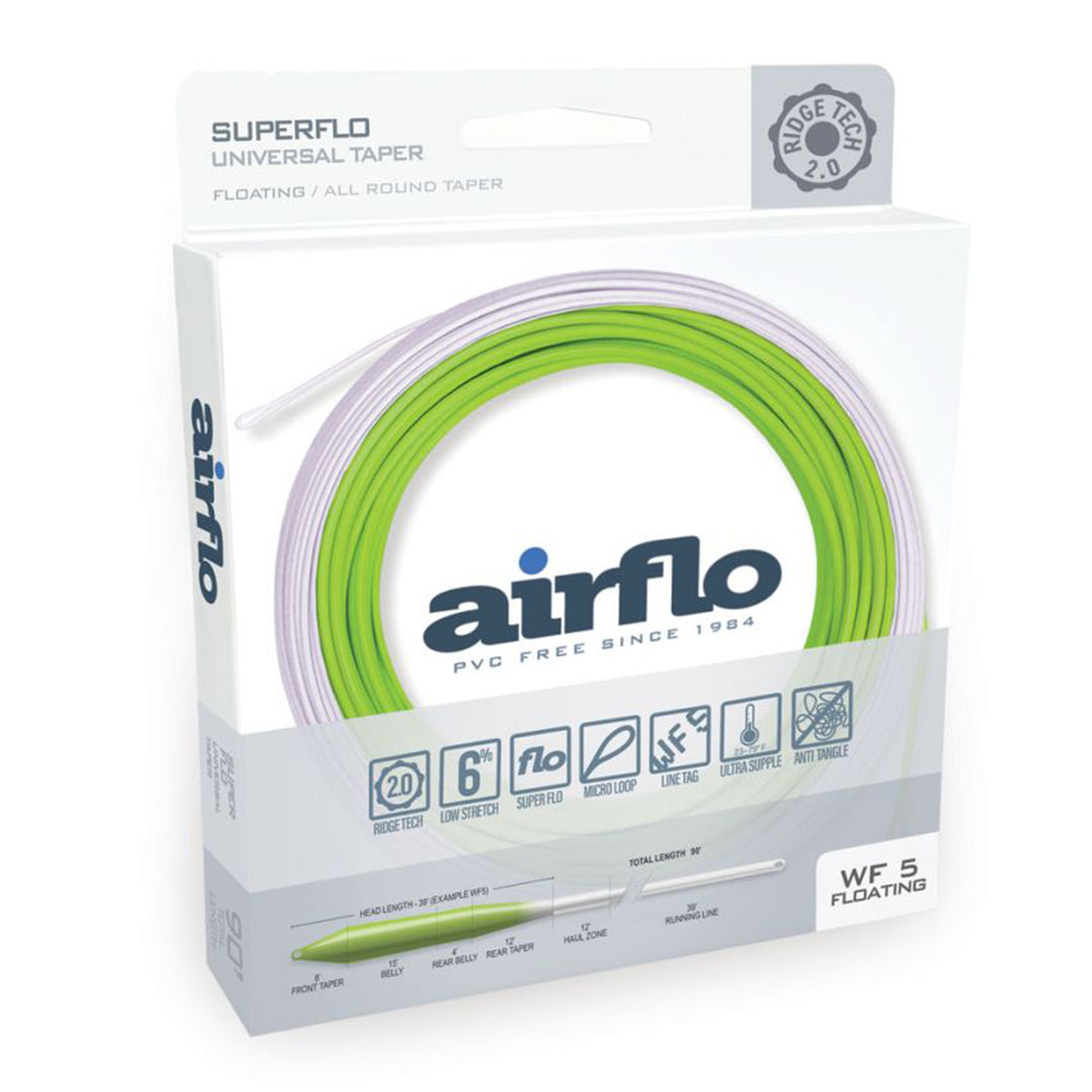 AirFlo Ridge 2.0 SuperFlo Universal Taper Fly Line Chartreuse/White