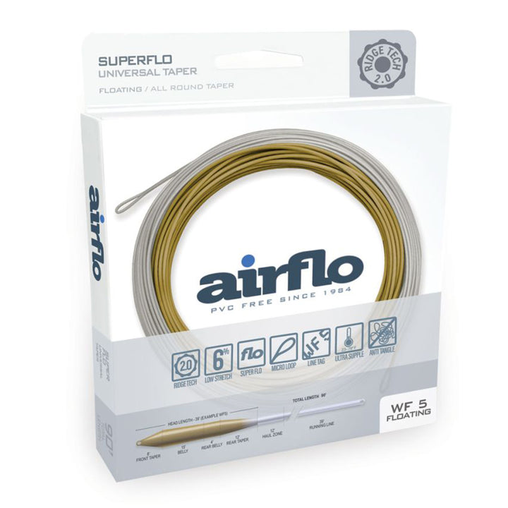 AirFlo Ridge 2.0 SuperFlo Universal Taper Fly Line Lichen/Driftwood