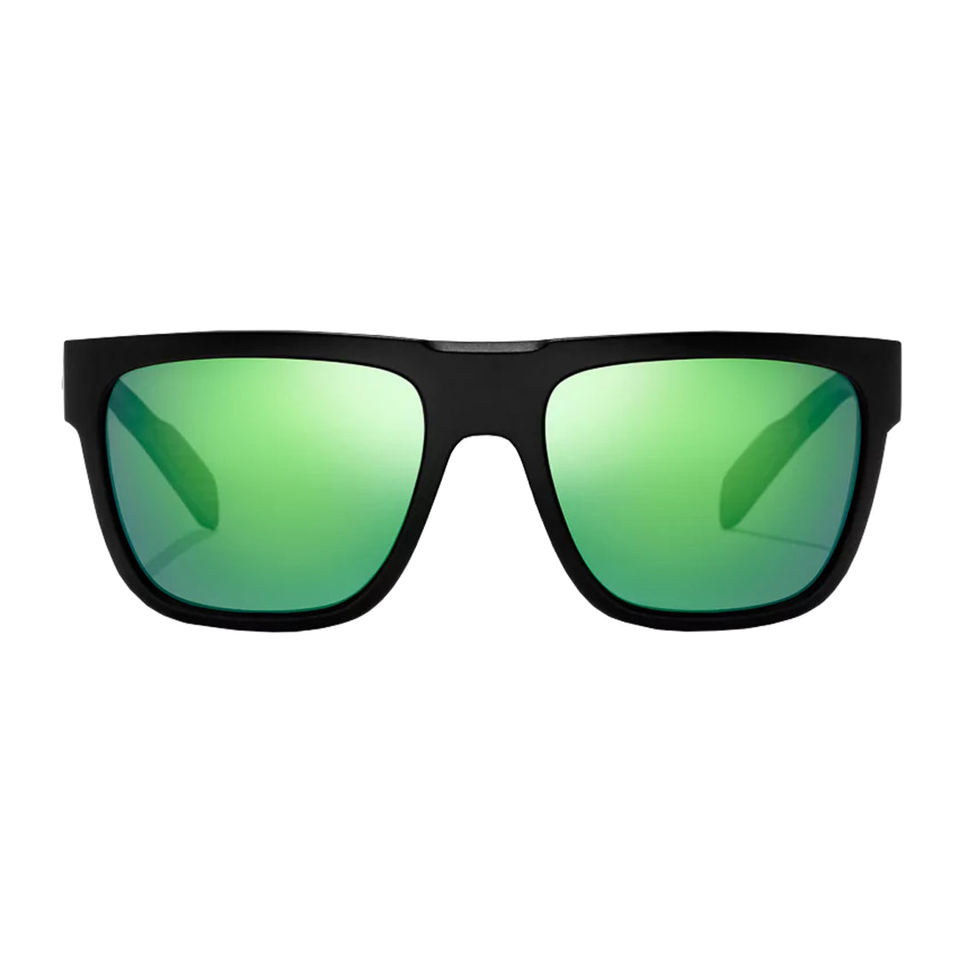 Bajio Sunglasses Caballo Black Matte Green Mirror Glass