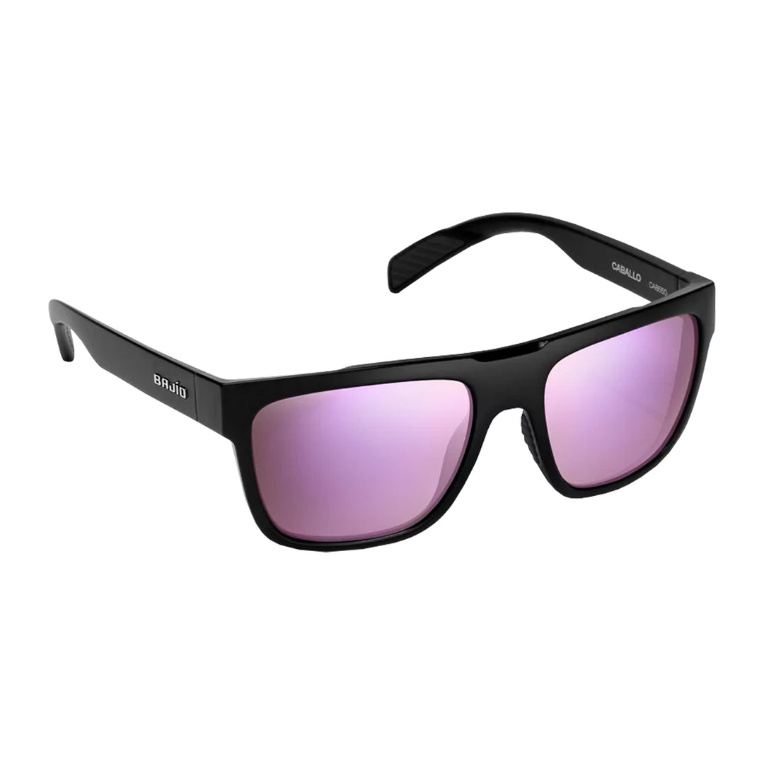 Bajio Sunglasses Caballo Black Matte Rose Mirror Glass