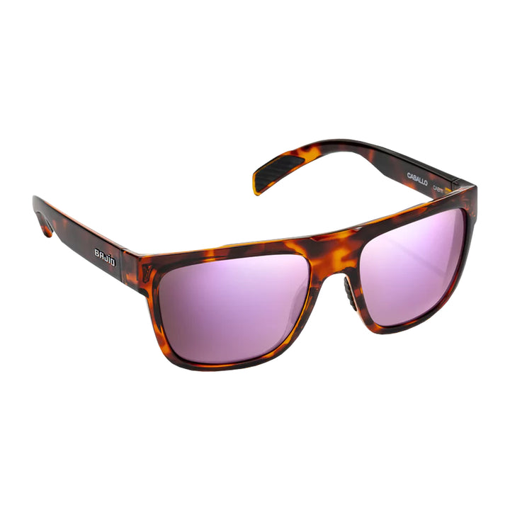 Bajio Sunglasses Caballo Brown Tortoise Gloss Rose Mirror Glass - Madison River Fishing Company