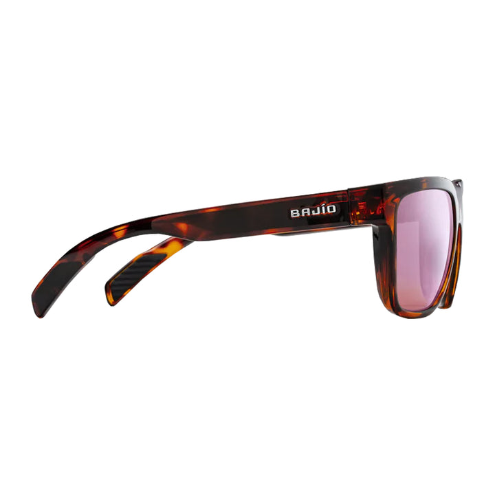 Bajio Sunglasses Caballo Brown Tortoise Gloss Rose Mirror Glass - Madison River Fishing Company