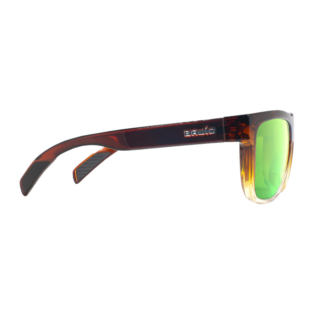 Bajio Sunglasses Caballo Whiskey Fade Gloss Green Mirror Glass