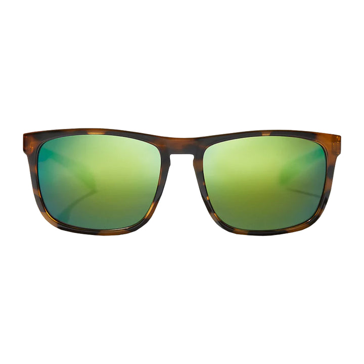 Bajio Sunglasses Calda Brown Tortoise Gloss Green Mirror Glass