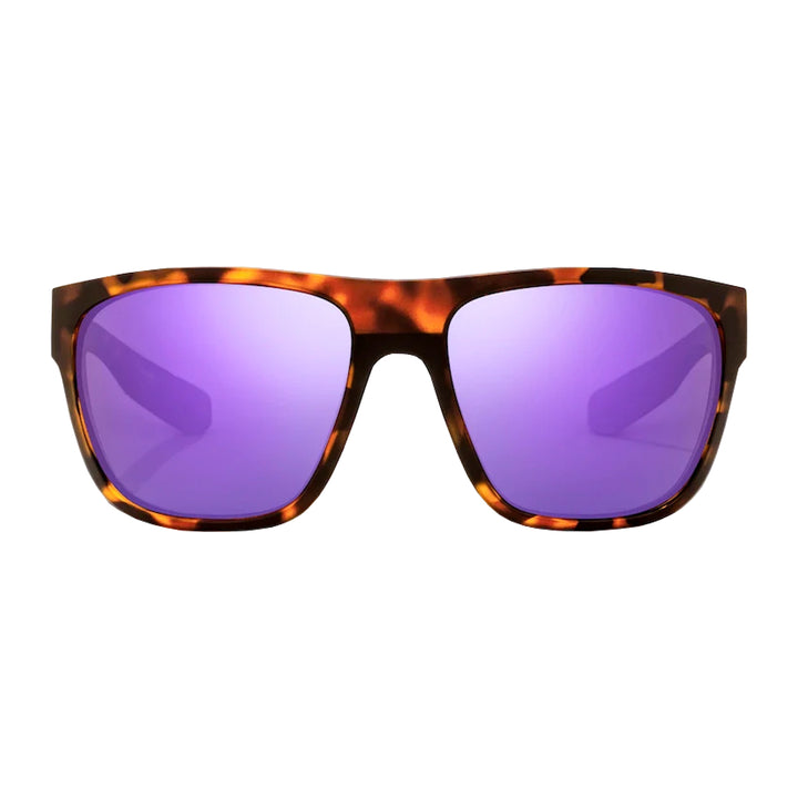 Bajio Sunglasses Las Rocas Brown Tortoise Matte Violet Mirror Glass