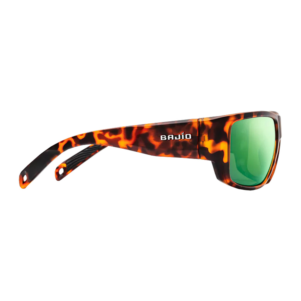 Bajio Sunglasses Piedra Bifocal Brown Tortoise Matte Green Mirror Poly