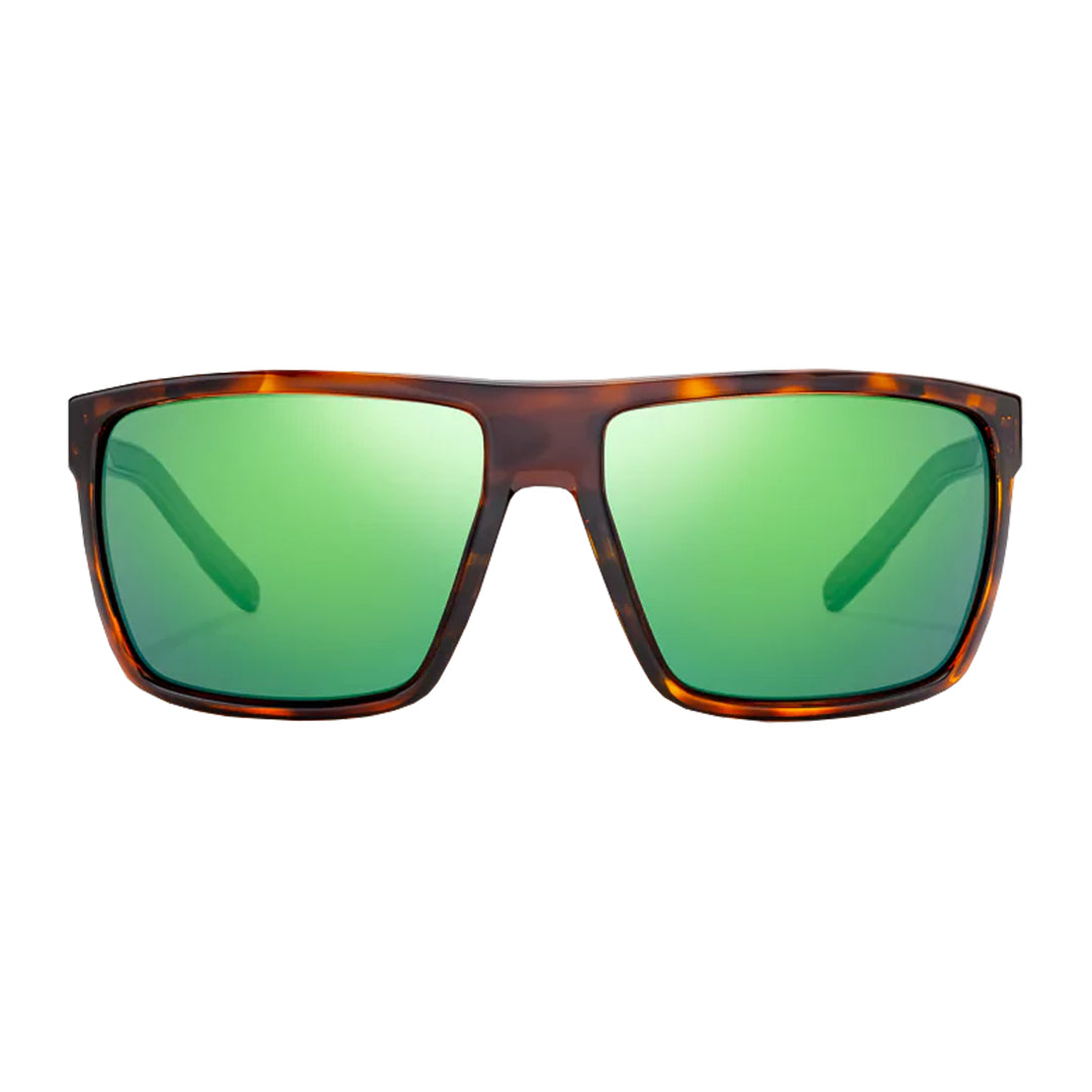 Bajio Sunglasses Toads Brown Tortoise Gloss Green Mirror Glass