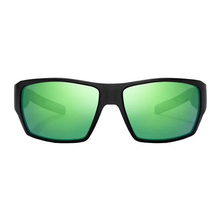 Bajio Sunglasses Vega Bifocal Black Matte Green Mirror Poly