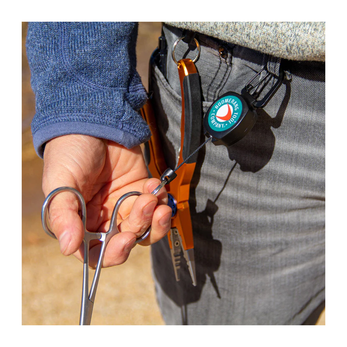 Boomerang Tool Mid Size Zinger, Carabiner Madison River Fishing Company