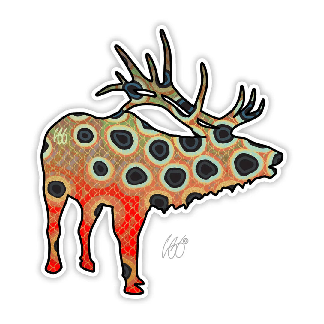 Casey Underwood Elk Cutthroat Sticker