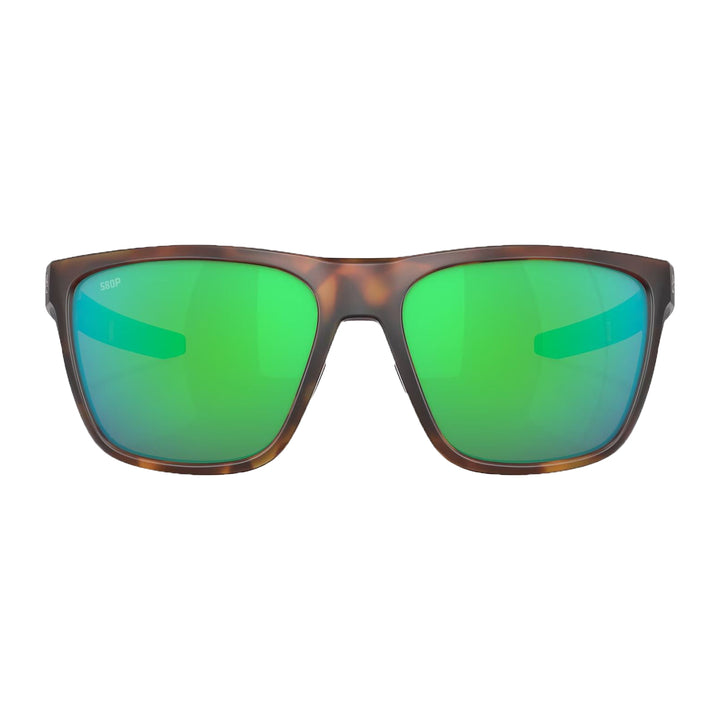 Costa Ferg Sunglasses Matte Tortoise Green Mirror 580P