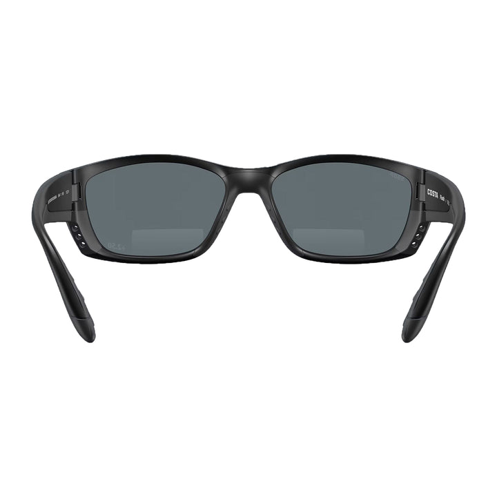 Costa Fisch Sunglasses Matte Black Gray Blue Mirror 580P C-Mate +2.50 - Madison River Fishing Company