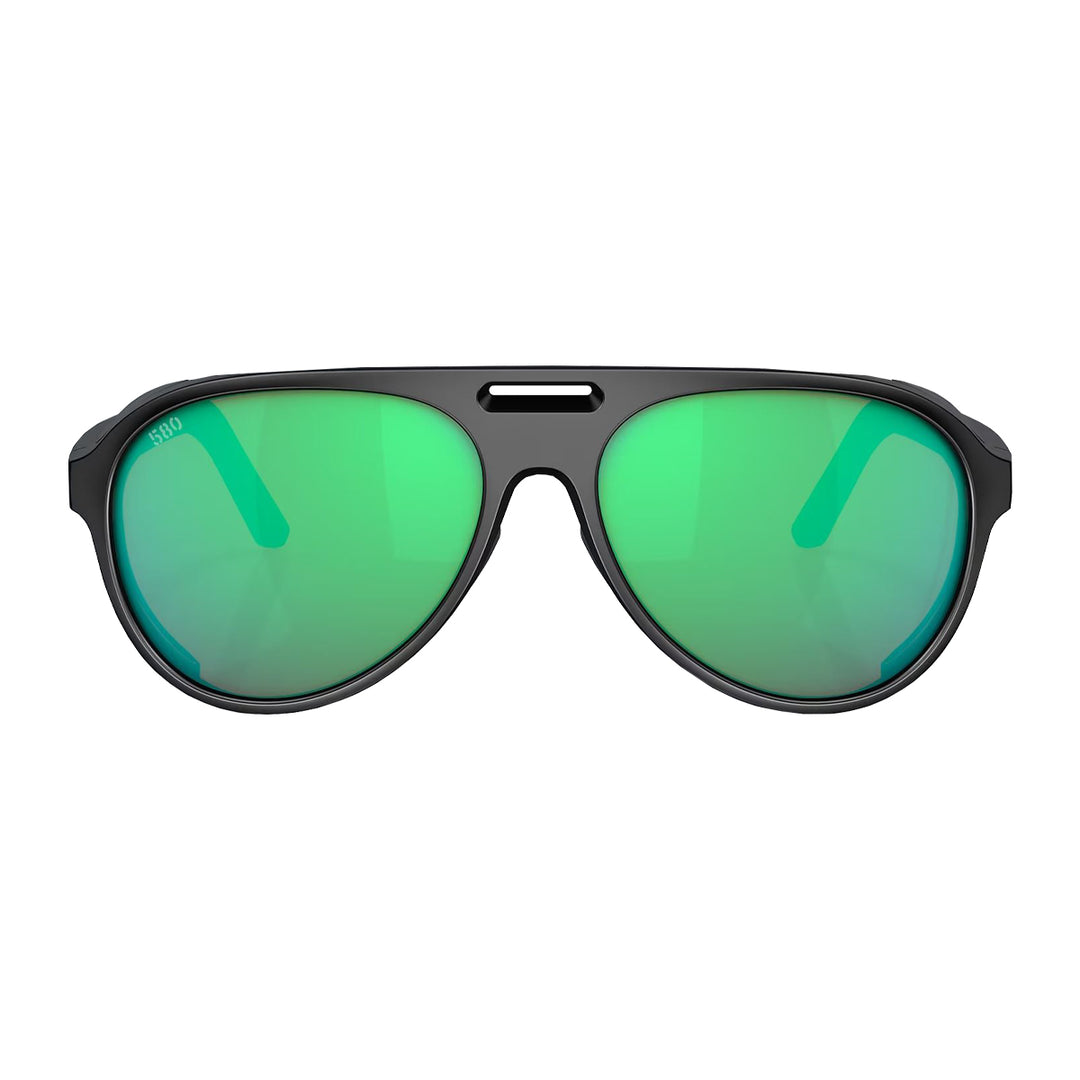 Costa Grand Catalina Sunglasses Matte Black Green Mirror 580G