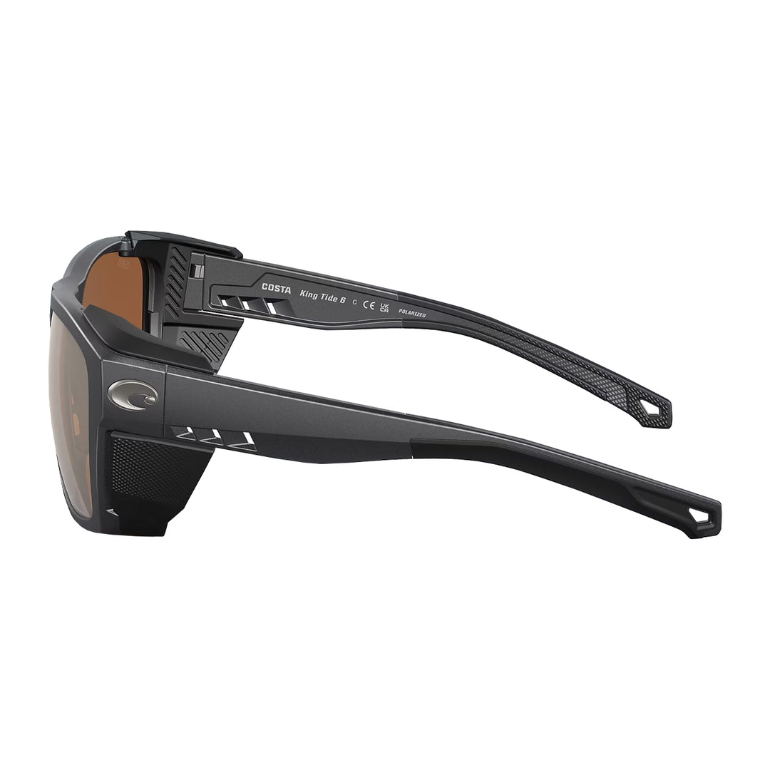 Costa King Tide 6 Sunglasses Black Pearl Sunrise Silver Mirror 580G - Madison River Fishing Company