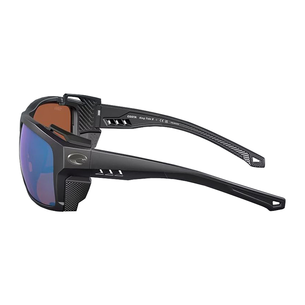Costa King Tide 8 Sunglasses Black Pearl Green Mirror 580G