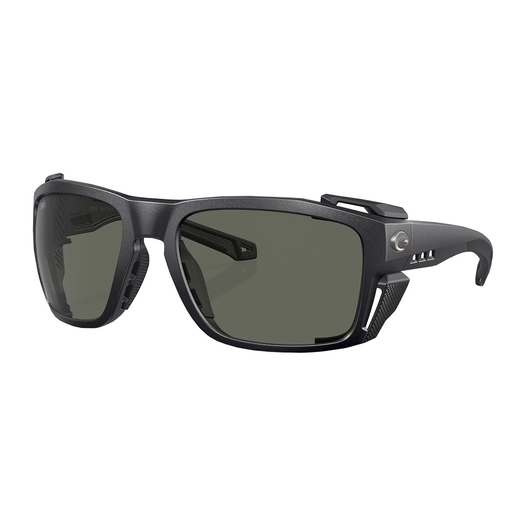 Costa King Tide 8 Sunglasses Black Pearl Sunrise Silver Mirror 580G