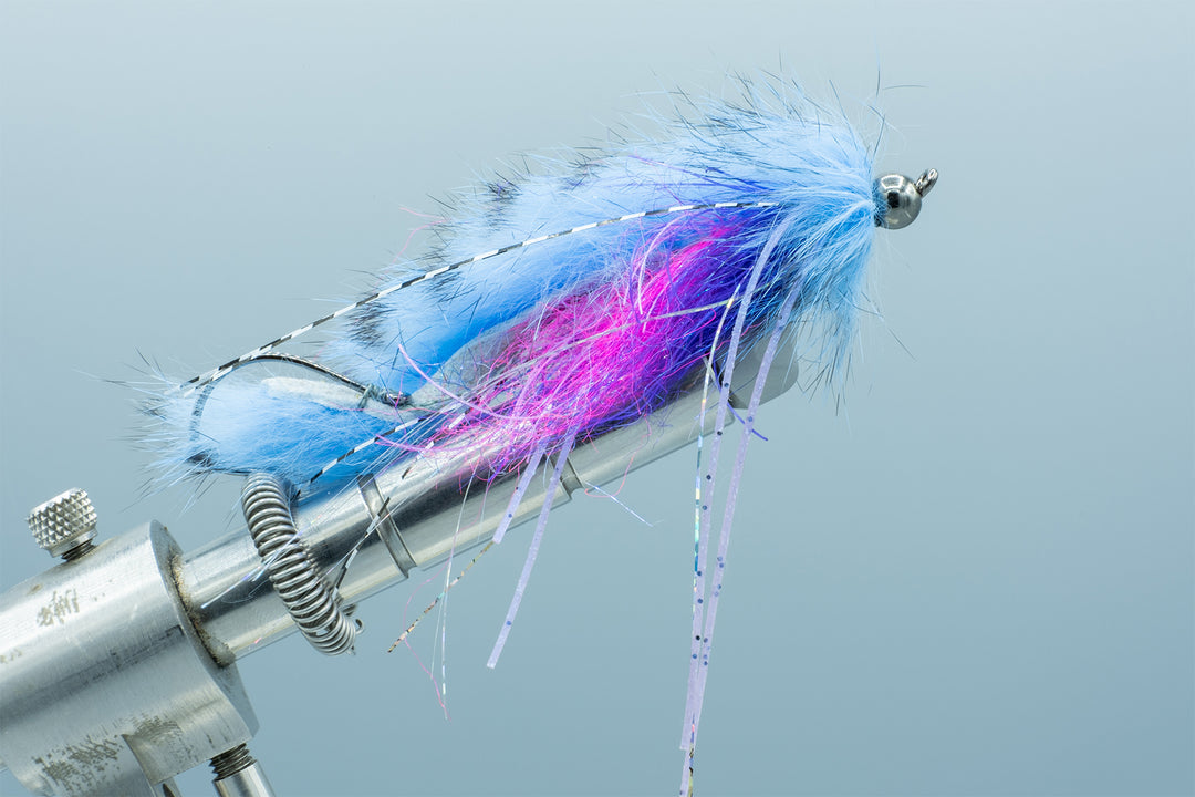 bead fishing with fly rod Farmer's Graboid Blue/Pink Gunmetal Bead – Madison River Fishing Company
