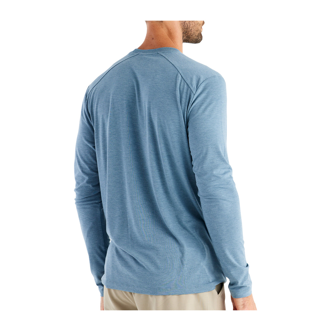 Free Fly Bamboo Shade Long Sleeve Heather Slate Blue - Madison River Fishing Company