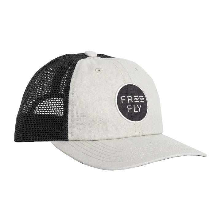 Free Fly Low Pro Badge Trucker Hat Harbor Grey