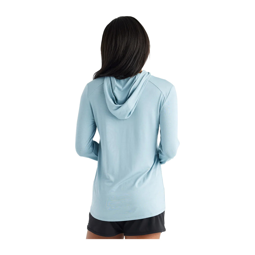 Free Fly Womens Bamboo Shade Hoodie II Ocean Mist