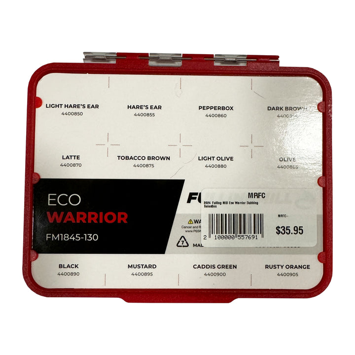Fulling Mill Eco Warrior Dubbing Selection - Madison River Fishing Company