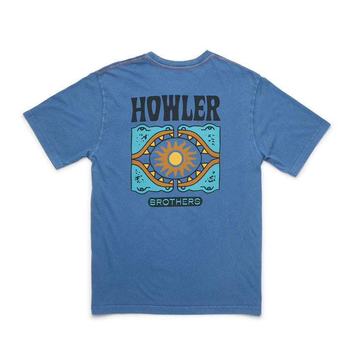 Howler Bros Cotton Pocket T Sun Drinker Blue