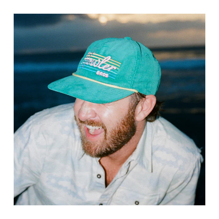 Howler Bros Unstructured Snapback Hats Howler Beach Club Teal Corduroy