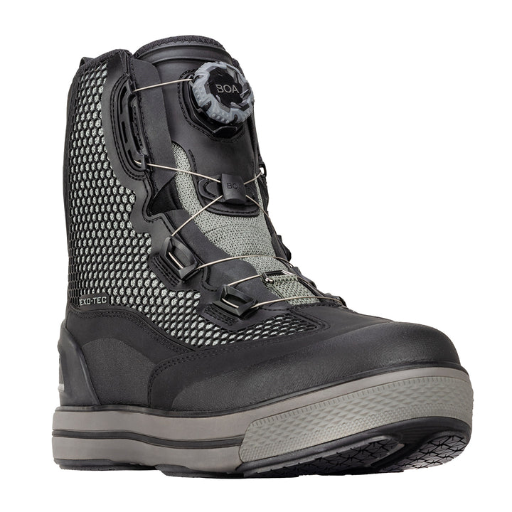 Korkers Chrome Lite Boot w/ Fixed Kling-On Rock Soles Black - Madison River Fishing Company