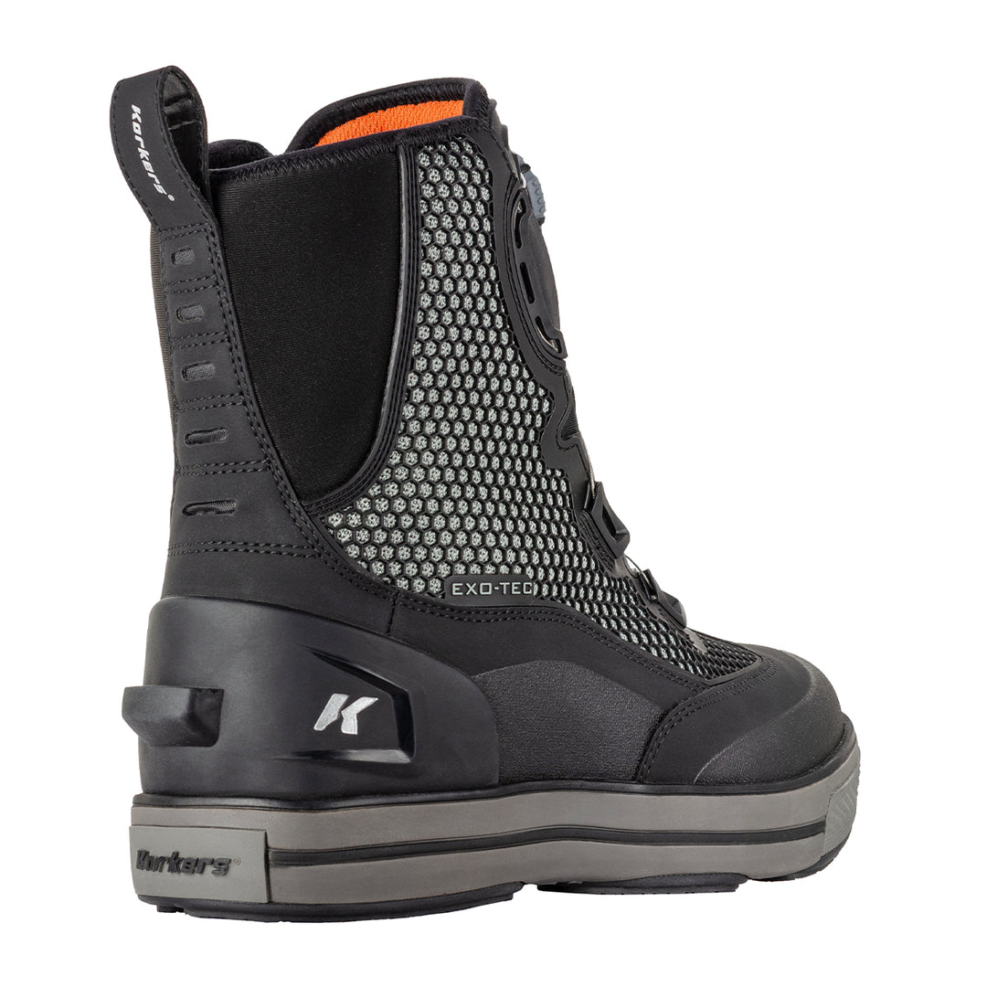Korkers Chrome Lite Boot w/ Fixed Kling-On Rock Soles Black - Madison River Fishing Company