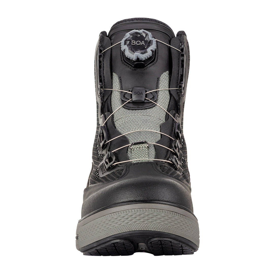 Korkers Chrome Lite Boot w/ Fixed Kling-On Rock Soles Black - Madison River Fishing Company