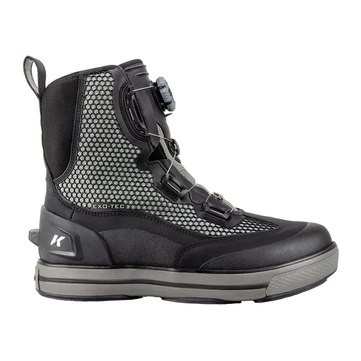 Korkers Chrome Lite Boot w/ Fixed Kling-On Rock Soles Black - Madison River Fishing Company