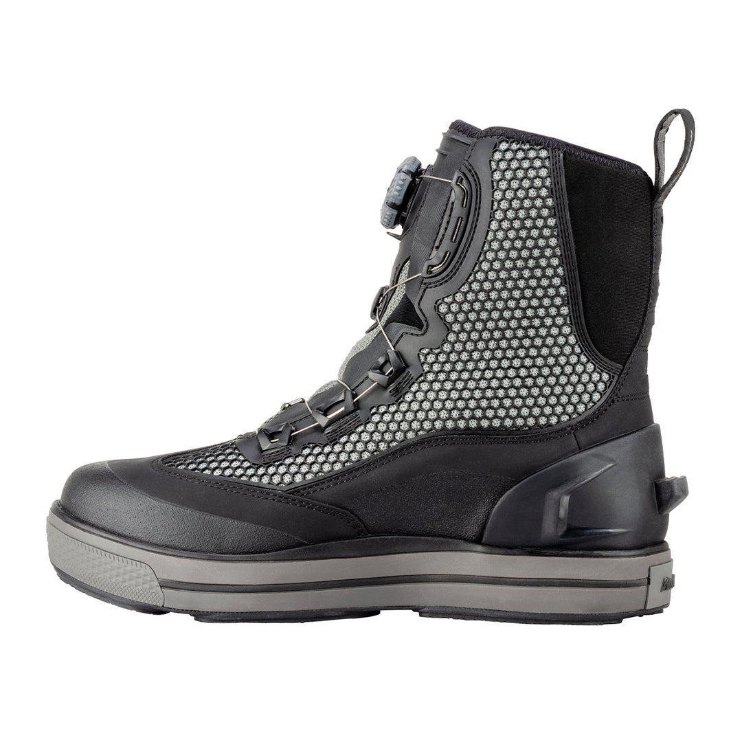 Korkers Chrome Lite Boot w/ Fixed Kling-On Rock Soles Black - Madison River Fishing Company