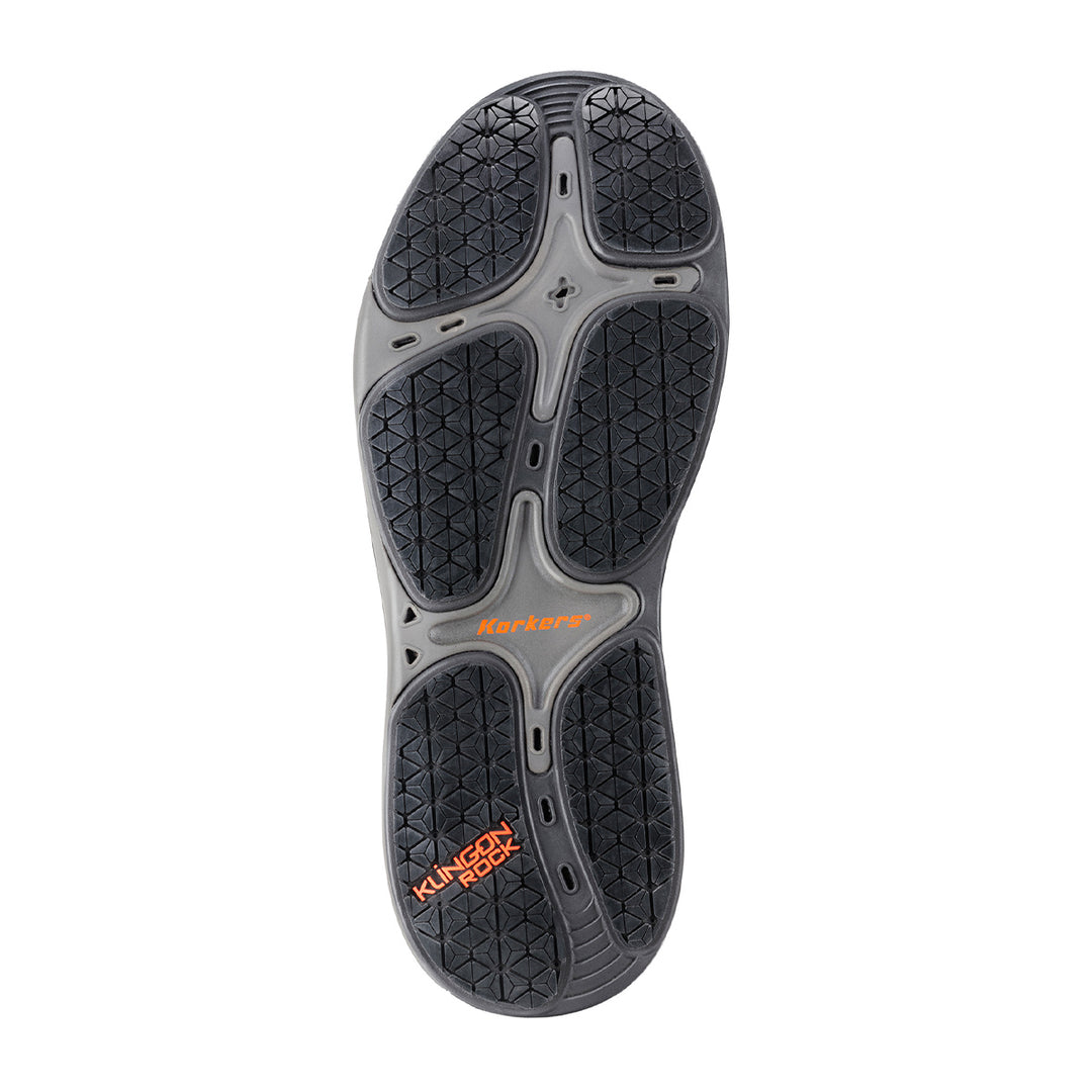 Korkers Chrome Lite Boot w/ Fixed Kling-On Rock Soles Black - Madison River Fishing Company