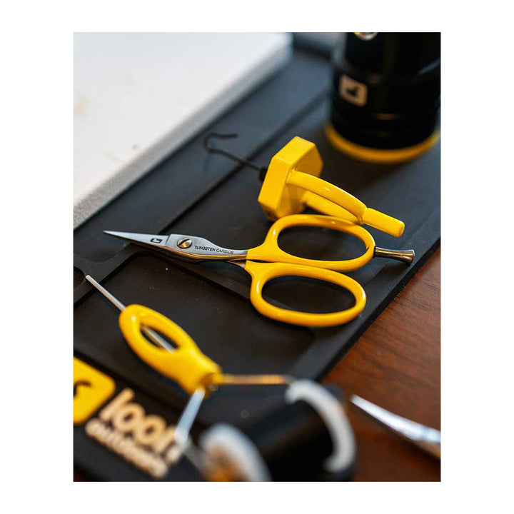 Loon Tungsten Carbide Universal Scissor Yellow w/Precision Peg