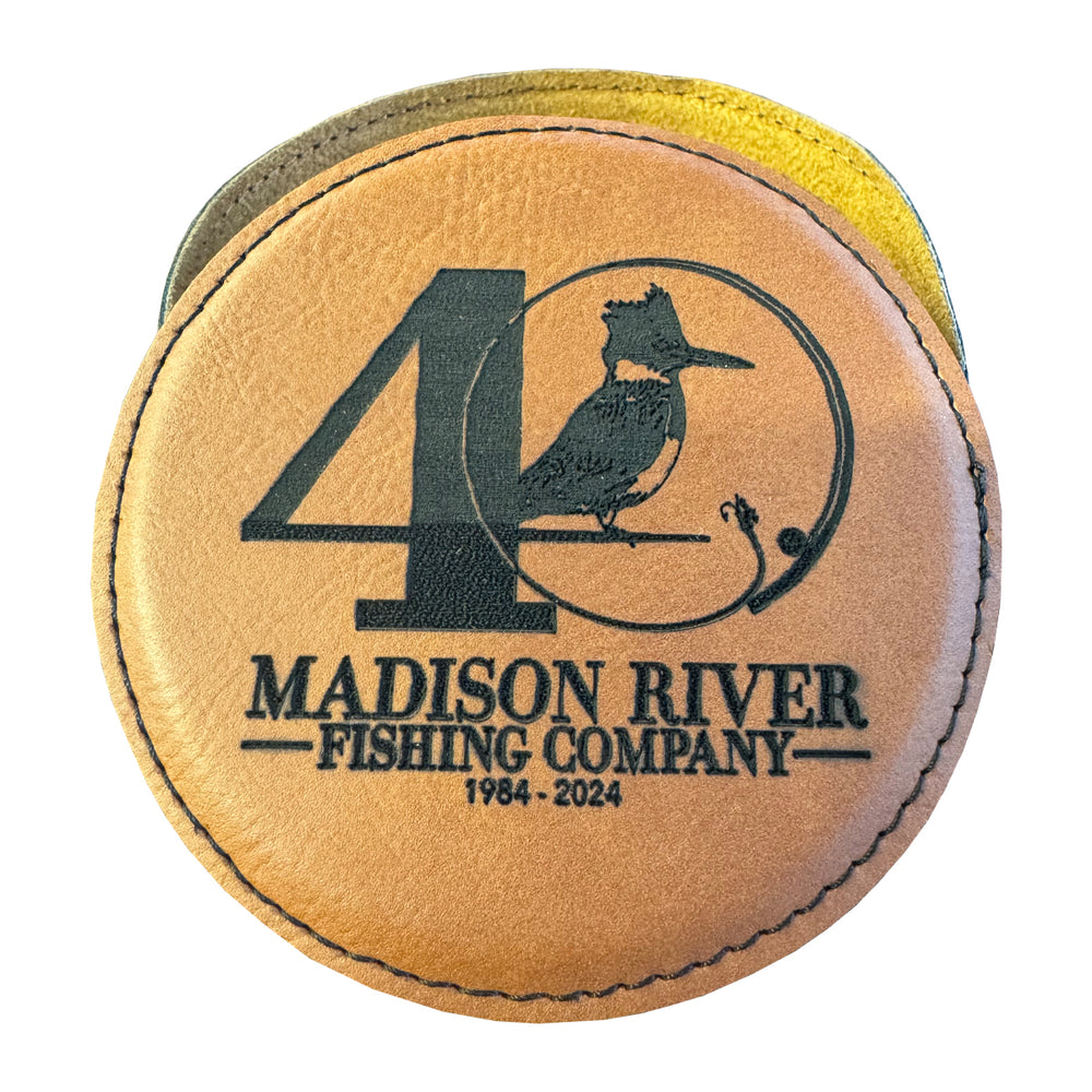 MRFC 40th Logo Leather Coaster 6pc Set with Holder