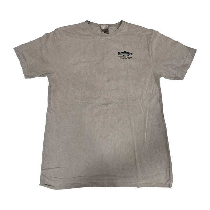 MRFC Logo The Reel S/S T-Shirt Greystone - Madison River Fishing Company