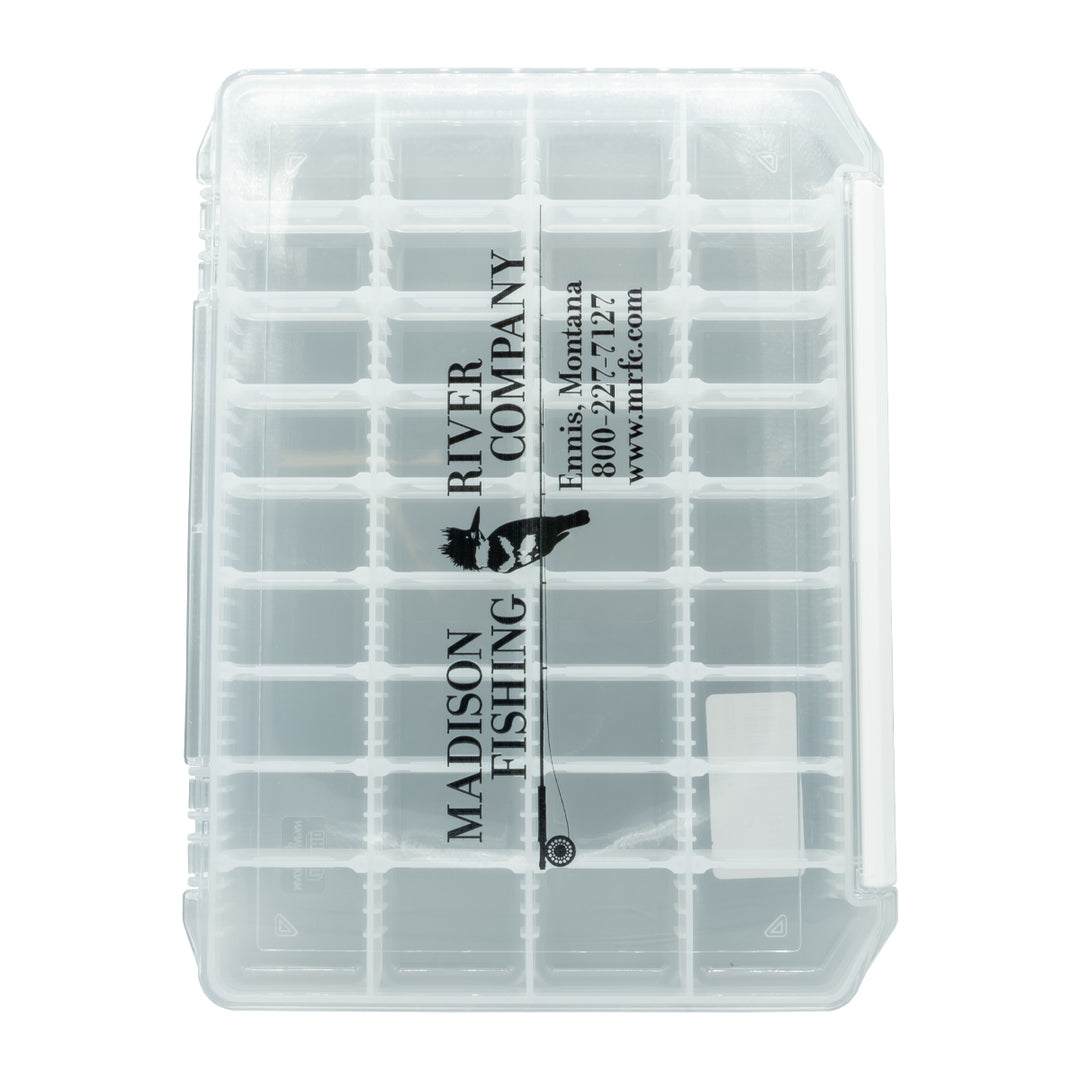 Meiho MRFC Logo Clear Case Fly Box Large Shallow