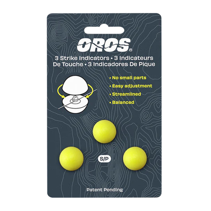 Oros 3-Pack Strike Indicator Chartreuse Small - Madison River Fishing Company