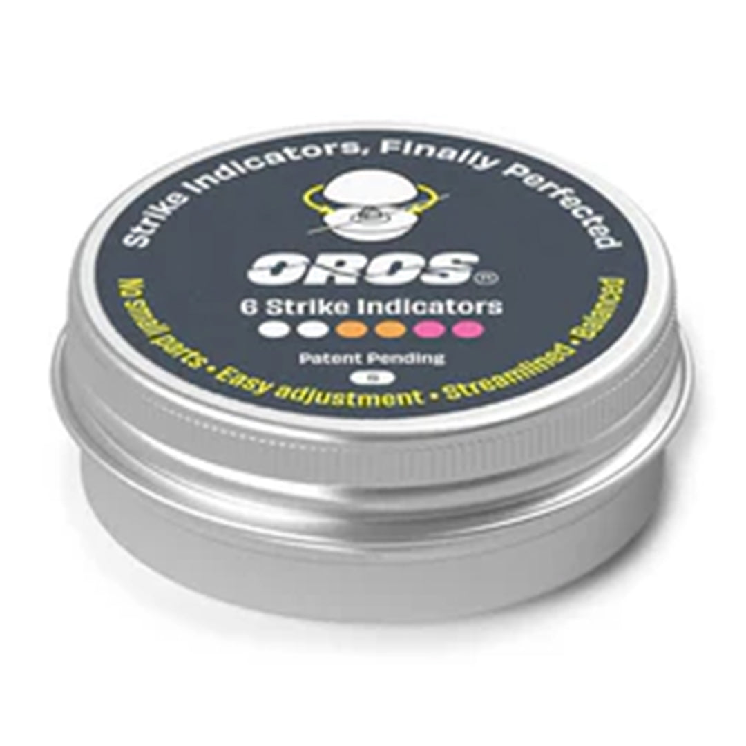 Oros 6-Pack Strike Indicator Aluminum Jars Multi-Color Small