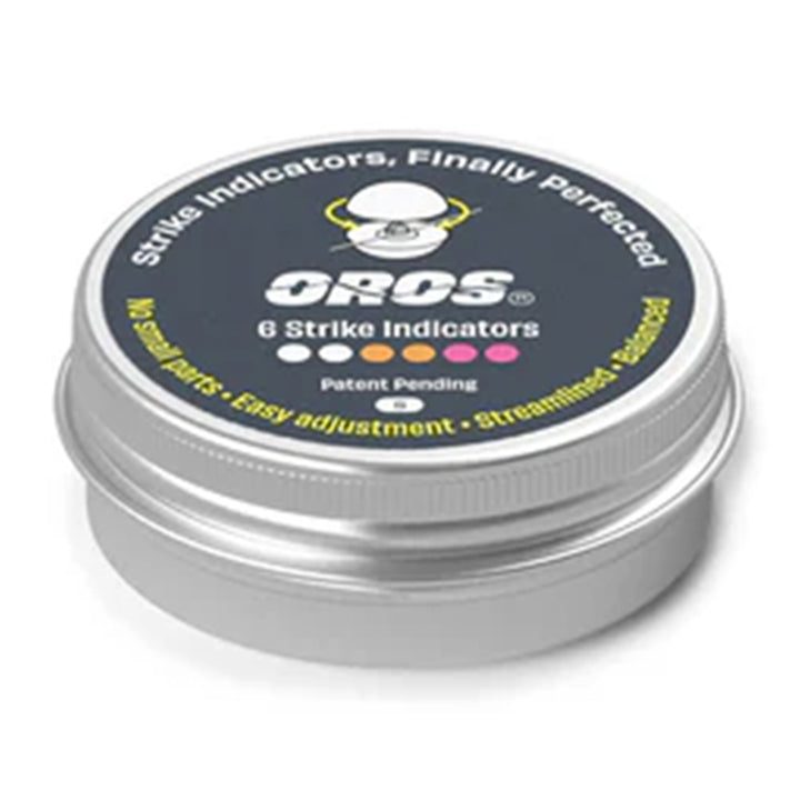 Oros 6-Pack Strike Indicator Aluminum Jars Multi-Color Large