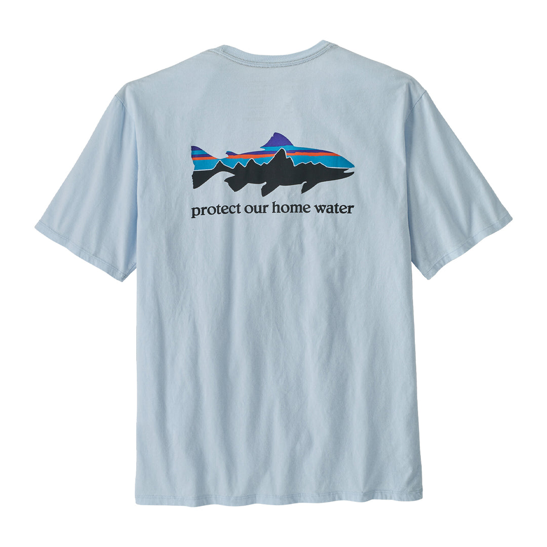 Patagonia Home Water Trout Organic T-Shirt Chilled Blue