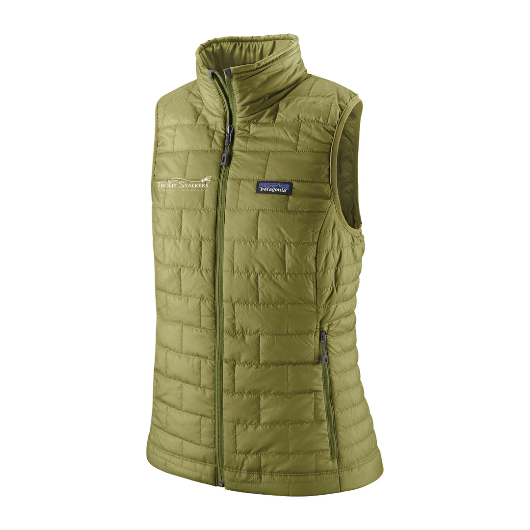 Patagonia MTS Logo Womens Nano Puff Vest Buckhorn Green X-Small