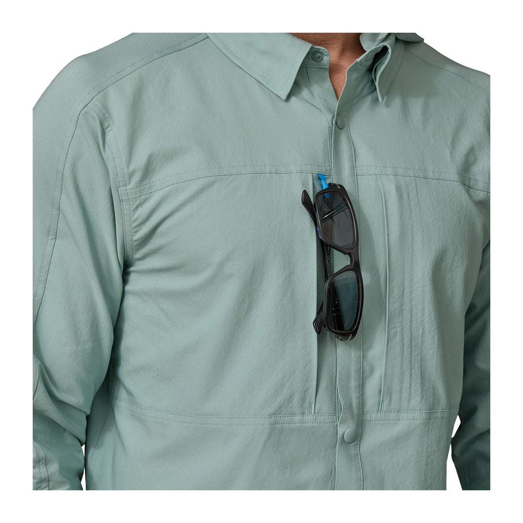 Patagonia River Rambler Hybrid Sun Hoody Thermal Blue - Madison River Fishing Company