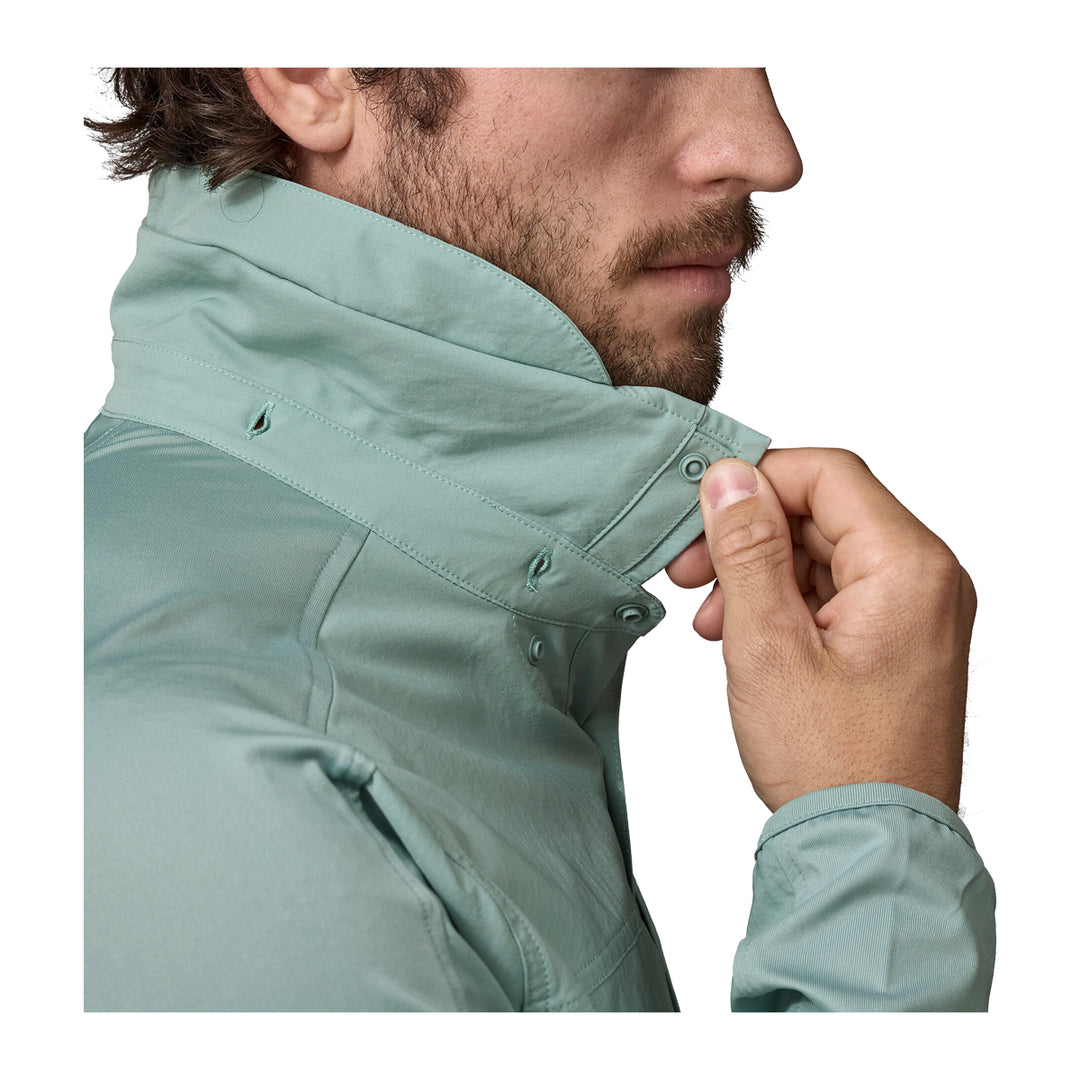 Patagonia River Rambler Hybrid Sun Hoody Thermal Blue - Madison River Fishing Company