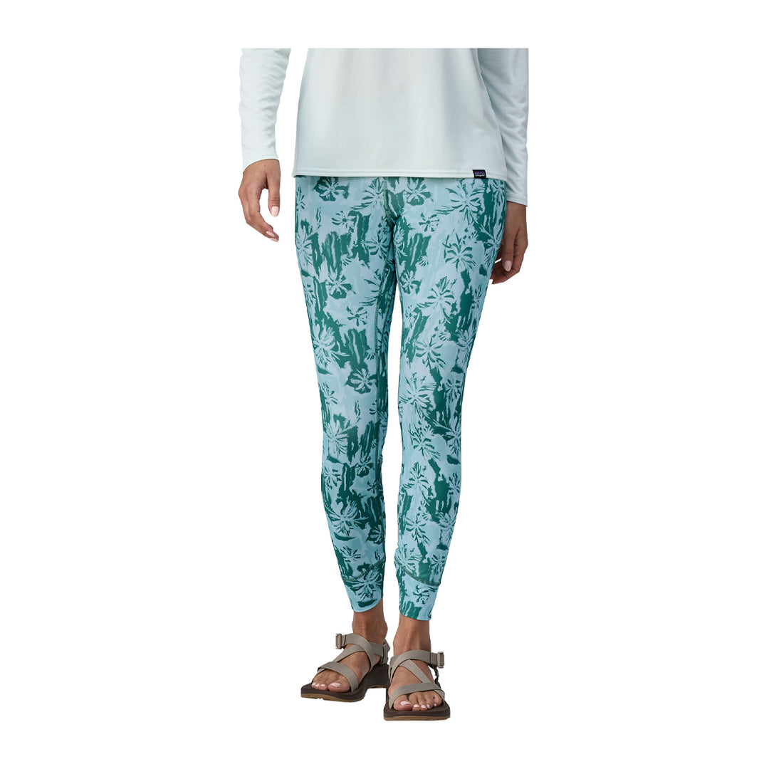 Patagonia Women's Tropic Comfort Sun Tights Cliffs and Waves: Wispy Green - Madison River Fishing Company