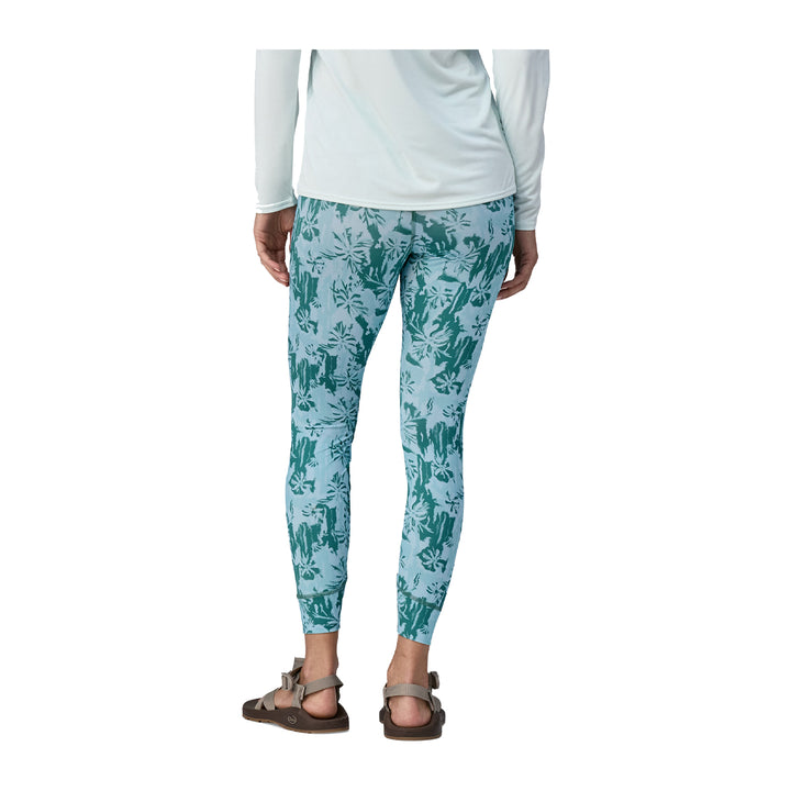 Patagonia Women's Tropic Comfort Sun Tights Cliffs and Waves: Wispy Green - Madison River Fishing Company