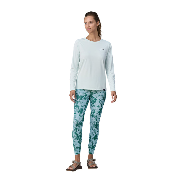 Patagonia Women's Tropic Comfort Sun Tights Cliffs and Waves: Wispy Green - Madison River Fishing Company